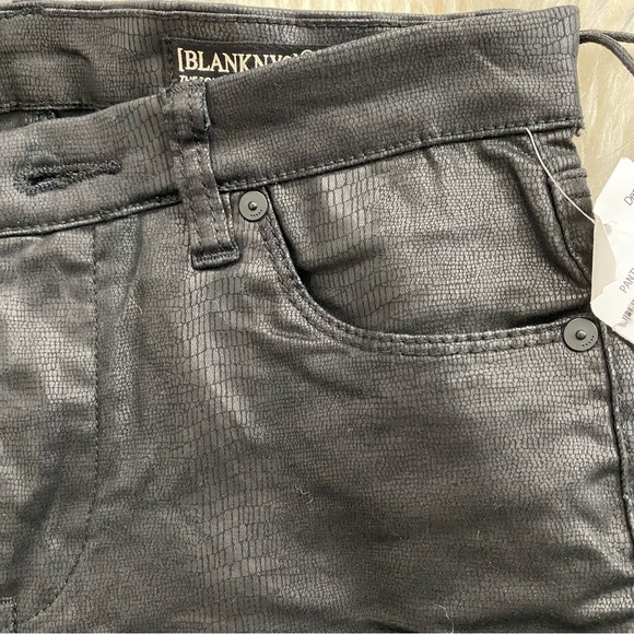 NEW BlankNYC The Bond Coated Leather Midrise SkinnyJeans Black size 27 - Picture 14 of 16